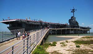 USS Lexington i Corpus Christ är ett häftigt museum