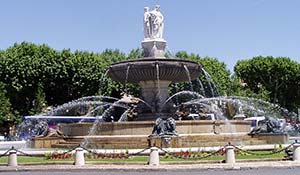 Aix-en-Provence har många vackra fontäner